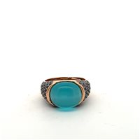 Anillo Lucos Mujer in Plata Quarzo ES 843.AZZURRO - ES 843.AZZURRO